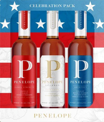 PENELOPE BOURBON RED WHITE AND BLUE CELEBRATION PACK 3X375ML LIQ