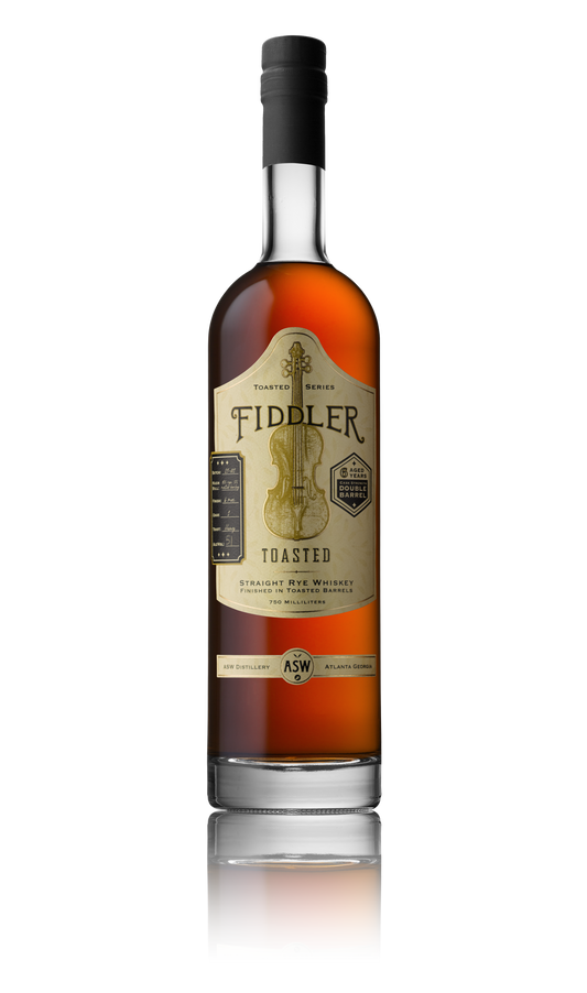 FIDDLER WHISKEY RYE DOUBLE BARREL TOASTED CASK STRENGTH GEORGIA 750ML