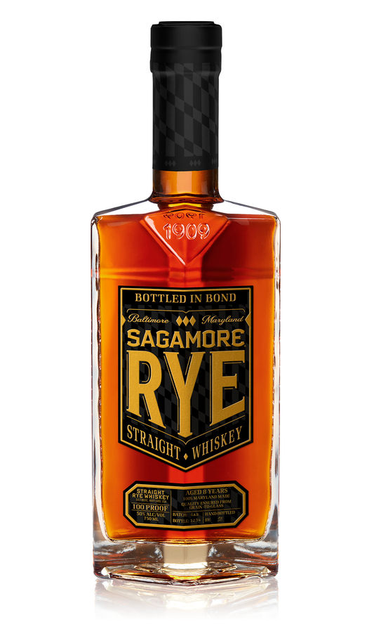 SAGAMORE WHISKEY RYE BOTTLED IN BOND MARYLAND 8YR 750ML
