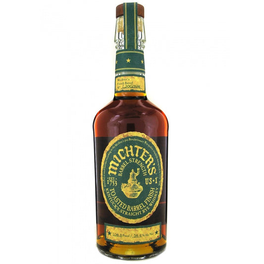 MICHTERS WHISKEY RYE BARREL STRENGTH KENTUCKY LIMITED EDITION TOASTED BARREL FINISH 750ML Spirits