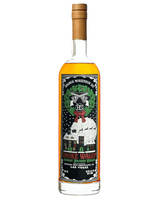 SMOKE WAGON BOURBON STRAIGHT CHRISTMAS EDITION NEVADA 750ML LIQ