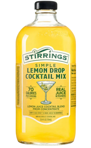 STIRRINGS SIMPLE LEMON DROP MARTINI MIX 750ML SODA