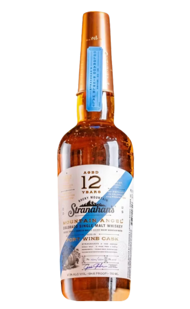STRANAHANS WHISKEY MOUNTAIN ANGEL SINGLE MALT ROCKY MOUNTAIN COLORADO 12YR 750ML LIQ