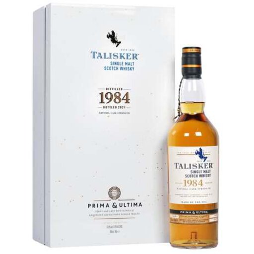 TALISKER SCOTCH SINGLE MALT NATURAL CASK STRENGTH PRIMA & ULTIMA DISTILLED IN 1984 37YR 700ML LIQ
