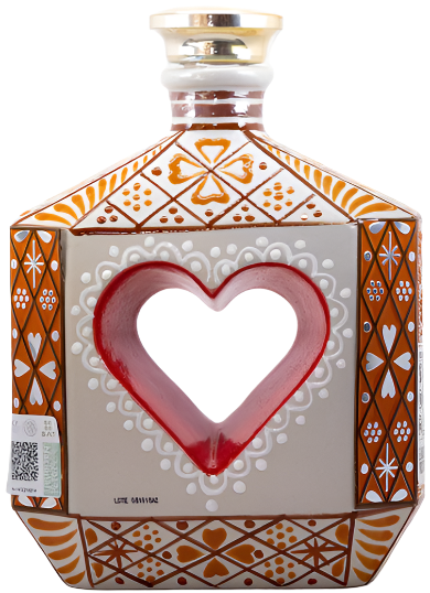 RIQUEZA CULTURAL TEQUILA ANEJO RUBI CORAZON CERAMICA 750ML Spirits