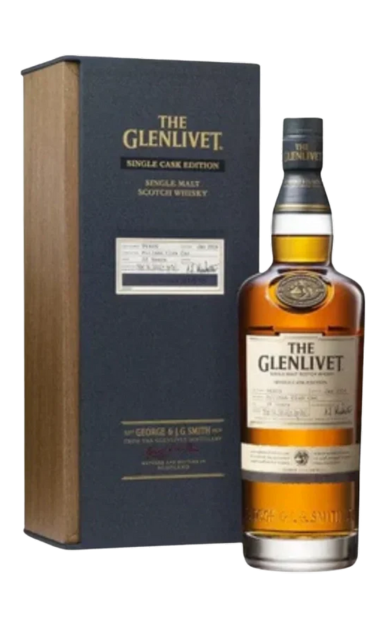 GLENLIVET SCOTCH SINGLE MALT SINGLE CASK EDITION IN AMERICAN OAK BARREL 17YR 750ML LIQ