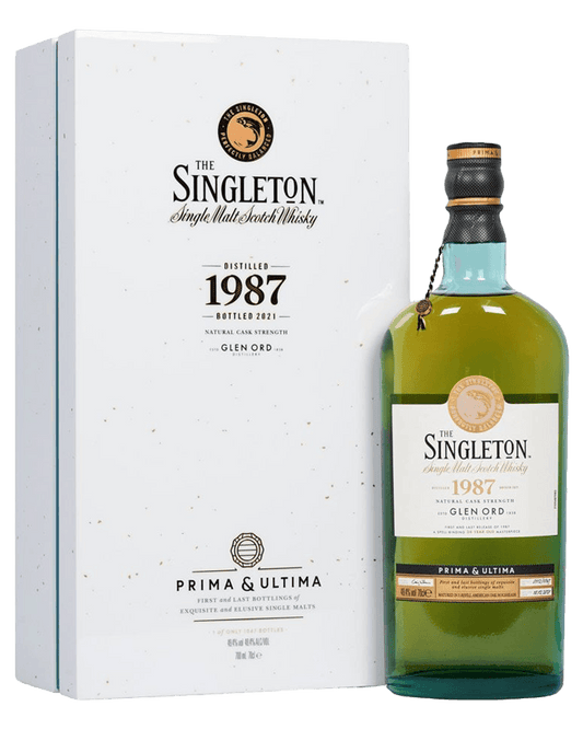 SINGLETON SCOTCH SINGLE MALT NATURAL CASK STRENGTH PRIMA & ULTIMA DISTILLED IN 1987 34YR 700ML LIQ
