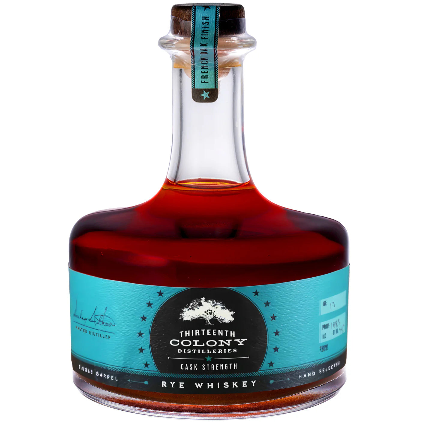 THIRTEENTH COLONY WHISKEY RYE CASK STRENGTH LIMITED EDITION GEORGIA 750ML LIQ