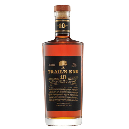 TRAILS END BOURBON STRAIGHT SPECIAL RESERVE FINISHED IN OREGON OAK CASKS 10YR 750ML LIQ