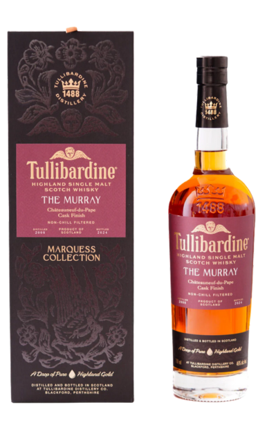 TULLIBARDINE MARQUESS COLLECTION THE MURRAY SCOTCH SINGLE MALT CHATEAUNEUF DU PAPE CASK FINISH 2008 DISTILLED 700ML LIQ