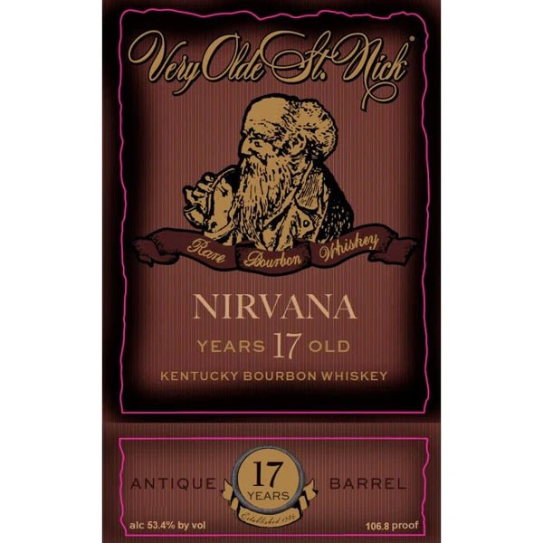 VERY OLDE ST NICK BOURBON NIRVANA ANTIQUE BARREL KENTUCKY 17YR 375ML LIQ