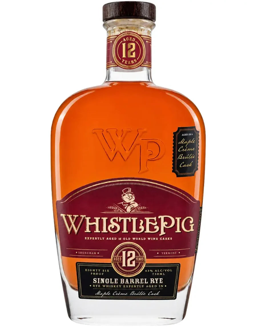 WHISTLEPIG WHISKEY RYE SINGLE BARREL MAPLE CREME BRULEE CASK 12YR 750ML