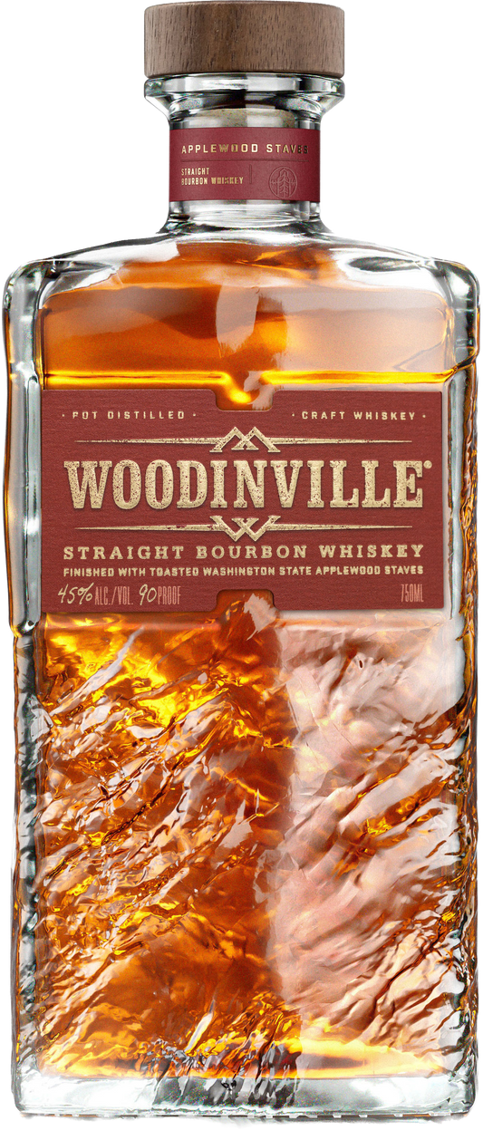 WOODINVILLE BOURBON WHISKEY STRAIGHT FINISHED IN APPLEWOOD STAVES 750ML LIQ