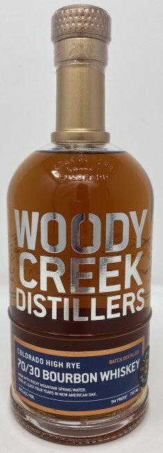 WILLIAM H MACY WOODY CREEK BOURBON 70/30 HIGH RYE COLORADO 5YR 750ML LIQ