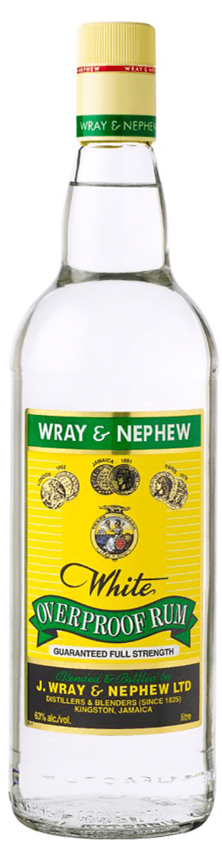 WRAY & NEPHEW RUM WHITE OVERPROOF JAMAICA 750ML