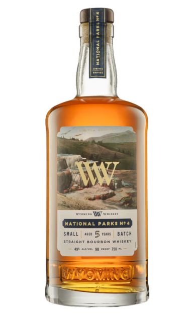 WYOMING WHISKEY BOURBON SMALL BATCH LIMITED NATIONAL PARKS NO4 EDITION WYOMING 750ML LIQ