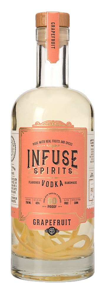 INFUSE SPIRITS VODKA GRAPEFRUIT REAL FRUIT GLUTEN FREE 750ML Spirits