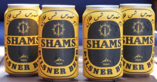 SHAMS PILSNER BEER ( ABJO MAKHSOOS ) 6X12OZ CANS - Remedy Liquor