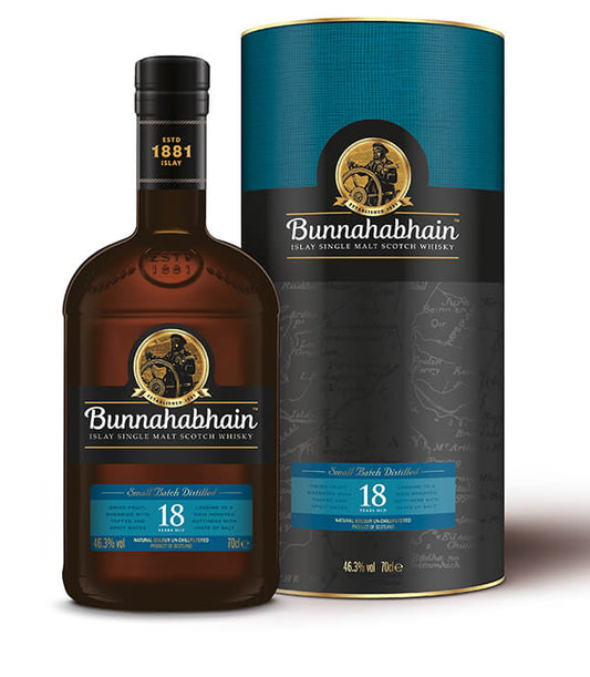BUNNAHABHAIN SCOTCH SINGLE MALT ISLAY 18YR 750ML Spirits