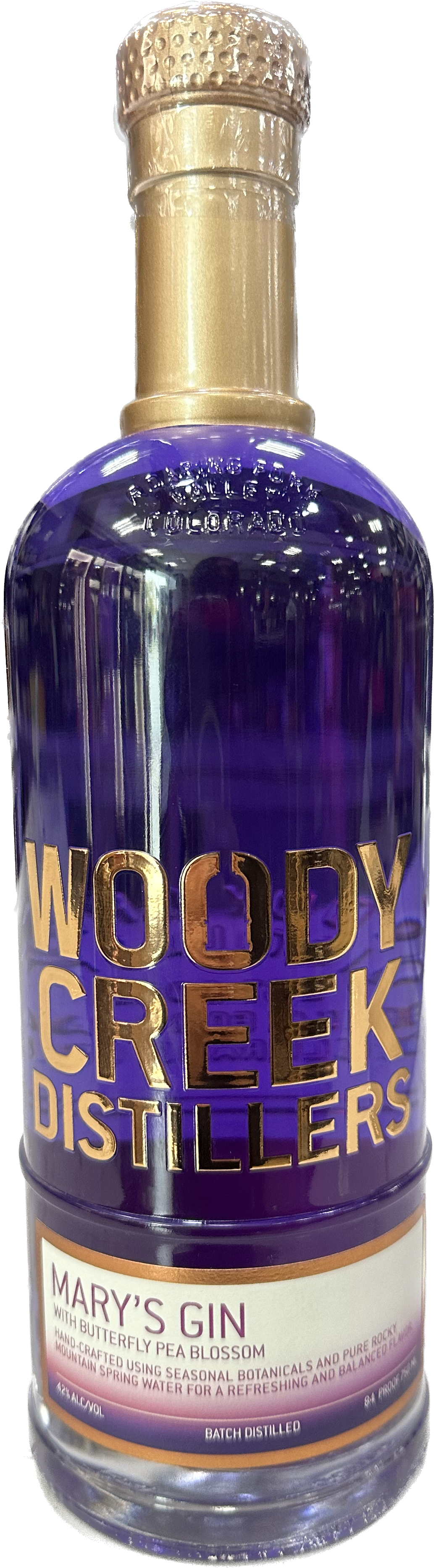 WILLIAM H MACY WOODY CREEK DISTILLERS GIN LIMITED EDITION SEASONAL SUMMER COLORDAO 750ML Spirits