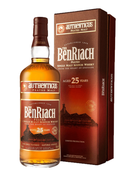 BENRIACH SCOTCH SINGLE MALT PEATED SPEYSIDE 25YR 750ML Spirits