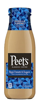 PEETS ICE COFFEE VANILA CREAM 13.7OZ BOT
