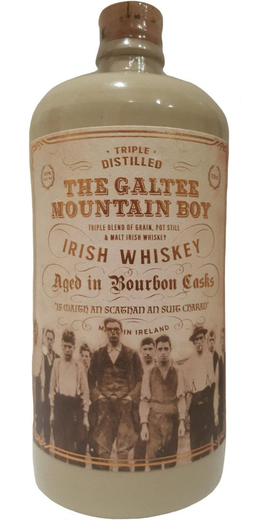 THE GALTEE MOUNTAIN BOY WHISKEY IRISH AGED IN BOURBON CASKS 750ML Spirits