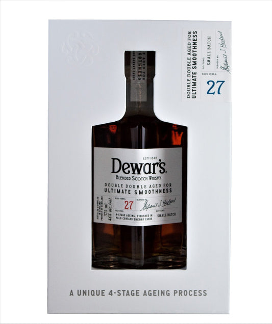 DEWARS SCOTCH BLENDED DOUBLE DOUBLE AGED 27YR 375ML Spirits