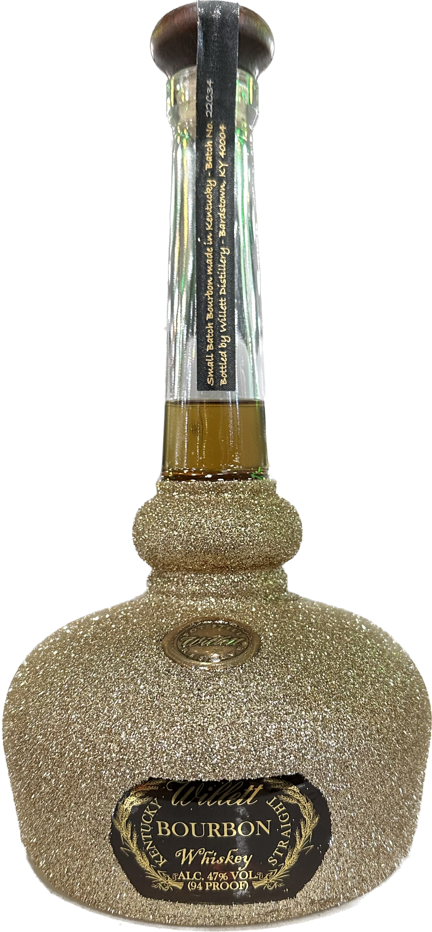 WILLETT BOURBON POT STILL RESERVE W/ GLITTER DESIGN KENTUCKY 750ML LIQ