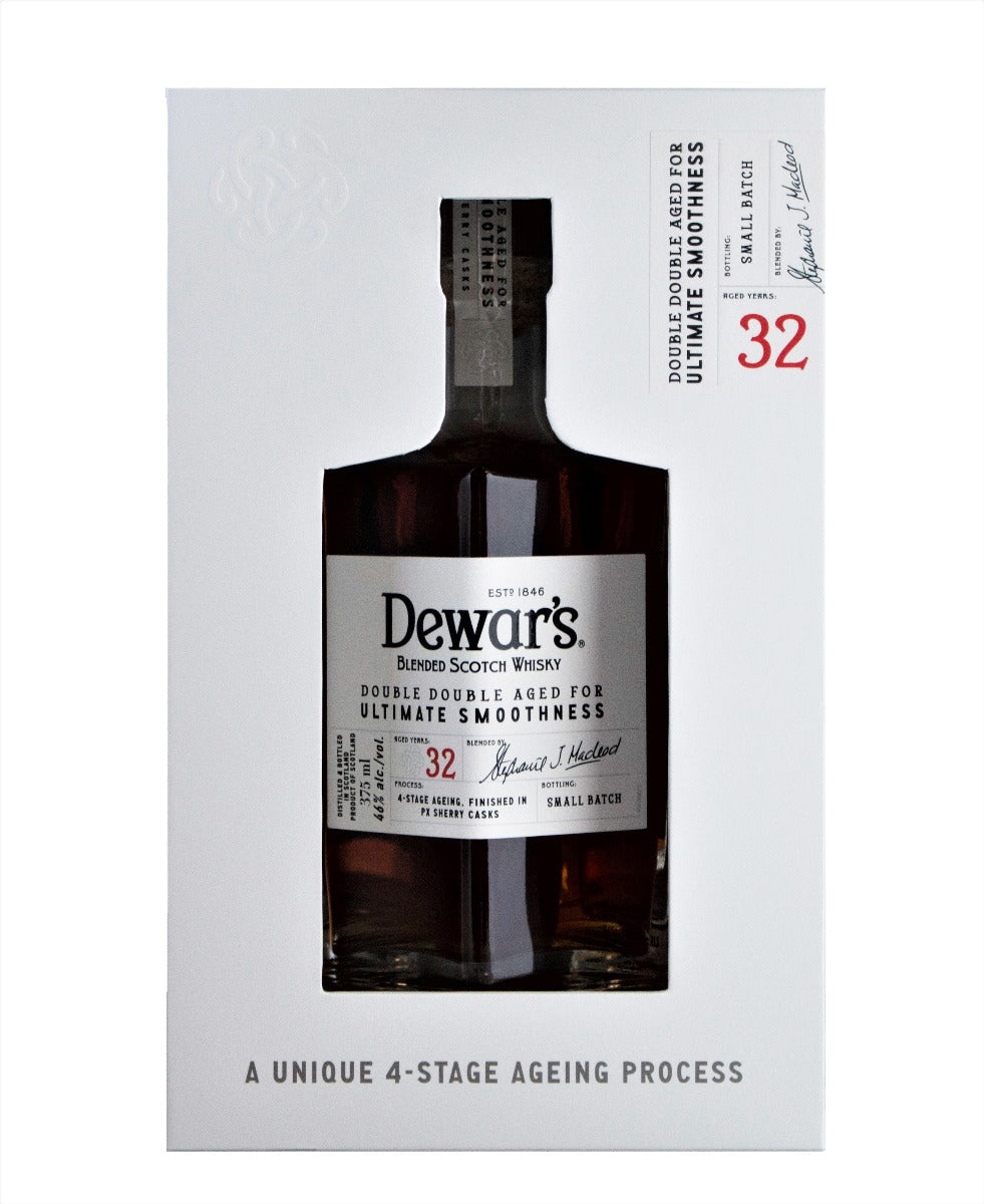 DEWARS SCOTCH BLENDED DOUBLE DOUBLE AGED 32YR 375ML - Remedy Liquor