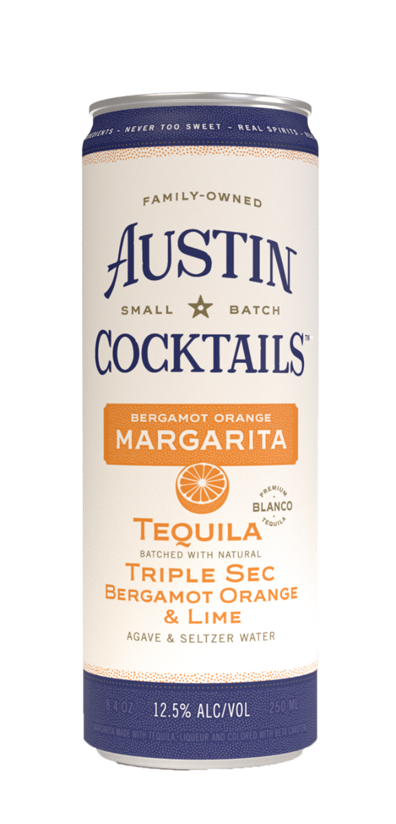 AUSTIN COCKTAILS BERGAMOT ORANGE SPARKLING MARGARITA 4 X 8.4OZ CANS - Remedy Liquor