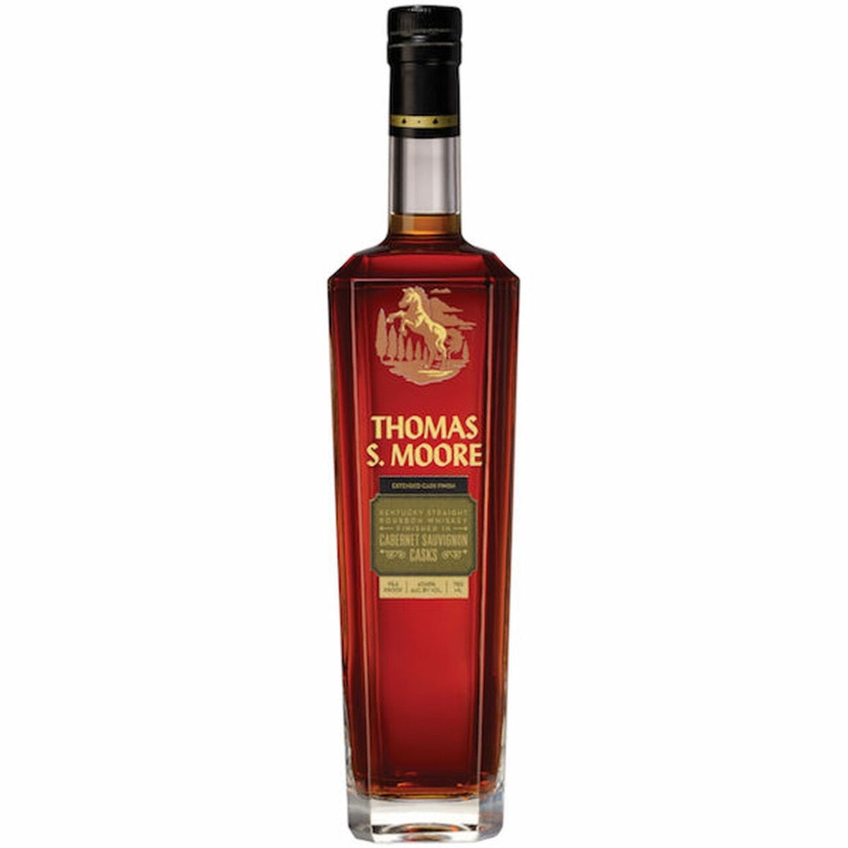 THOMAS S MOORE BOURBON FINISHED IN CABERNET SAUVIGNON CASKS EXTENDED CASK FINISH KENTUCKY 750ML - Remedy Liquor