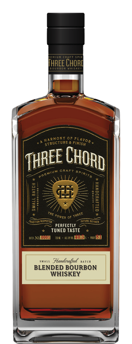 THREE CHORD BOURBON BLENDED SMALL BATCH KENTUCKY 81PF 750ML Spirits