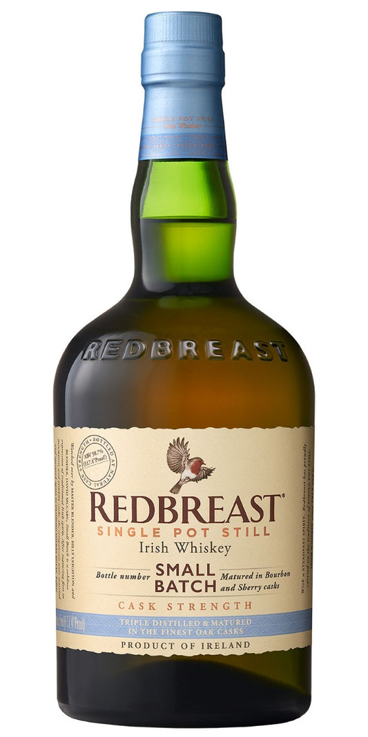 REDBREAST WHISKEY SINGLE POT STILL SMALL BATCH CASK STRENGTH IRISH 750ML Spirits