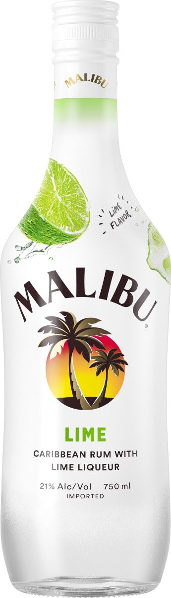 MALIBU RUM LIME LIQUEUR CARIBBEAN 750ML Spirits