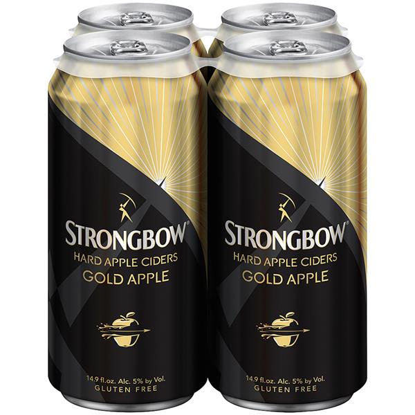 STRONGBOW GOLD APPLE HARD CIDER 4X14.9OZ CAN