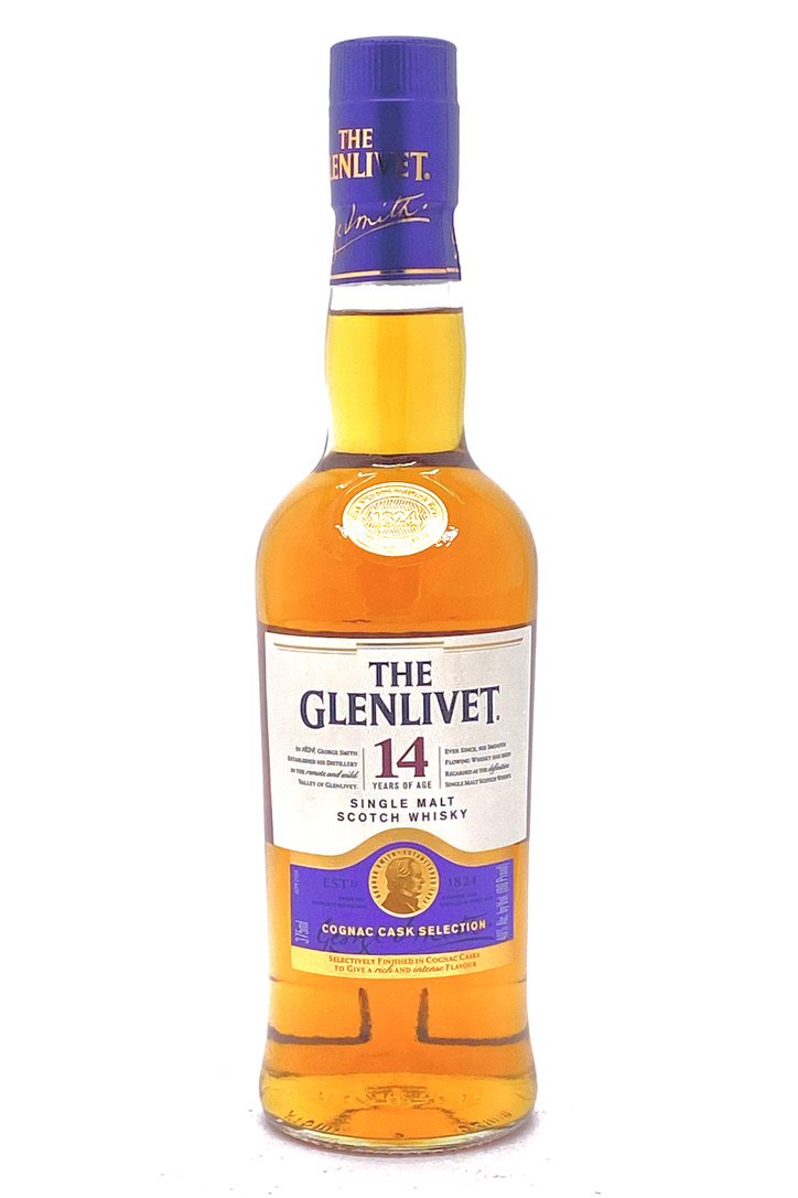 GLENLIVET SCOTCH SINGLE MALT COGNAC CASK SELECTION 14YR 375ML - Remedy Liquor