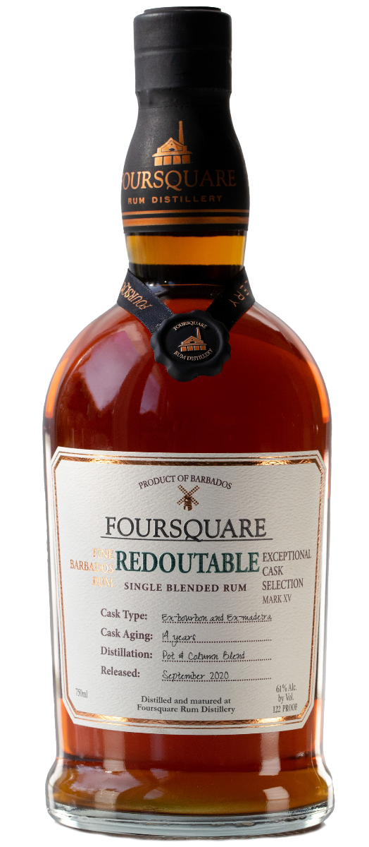 FOURSQUARE REDOUTABLE SINGLE BLENDED RUM EXCEPTIONAL CASK SELECTION BARBADOS 750ML Spirits