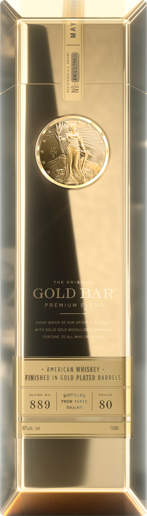 GOLD BAR WHISKEY PREMIUM BARREL CALIFORNIA 750ML Spirits