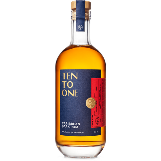 TEN TO ONE RUM DARK CARIBBEAN 750ML Spirits