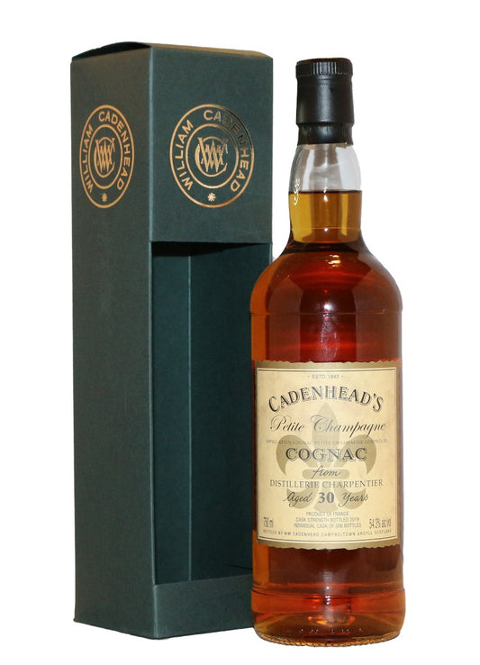 CADENHEADS COGNAC PETITE CHAMPAGNE FRANCE 30YR 750ML Spirits