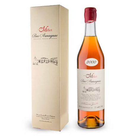 CHATEAU DE MILLET BAS ARMANGNAC VINTAGE 2000 750ML Spirits