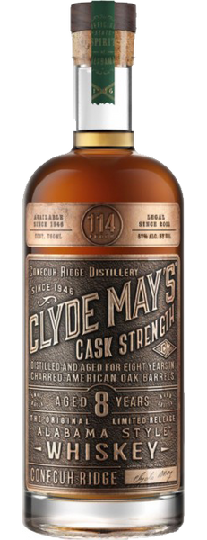 CLYDE MAYS WHISKEY RELEASE Liquor 8YR Remedy LIMITED STRENGTH CONECUH RIDGE – 750 CASK