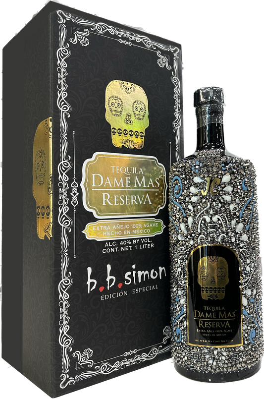 DAME MAS TEQUILA EXTRA ANEJO RESERVA B B SIMON EDICION ESPECIAL 1LI LIQ silver