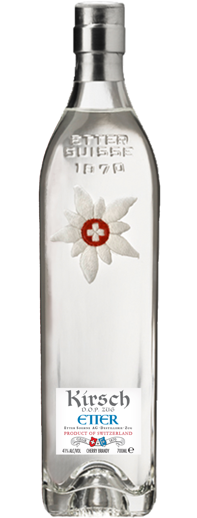 ETTER KIRSCH BRANDY CHERRY EDELWEISS SWITZERLAND 700ML LIQ