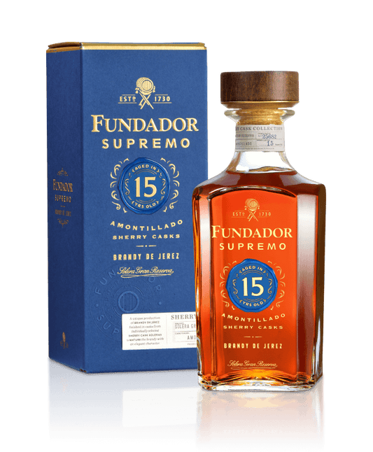 FUNDADOR SUPREMO BRANDY IN SHERRY CASK SPAIN 15YR 1LI Spirits