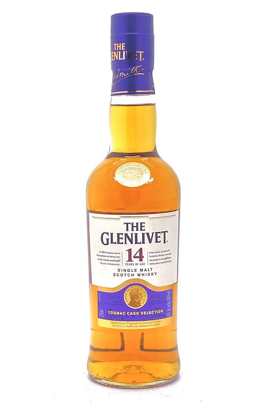 GLENLIVET SCOTCH SINGLE MALT COGNAC CASK SELECTION 14YR 375ML Spirits