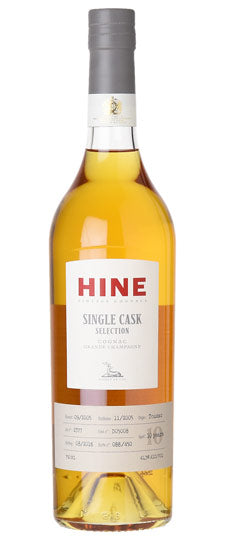 HINE COGNAC GRAND CHAMPAGNE SINGLE CASK SELECTION FRANCE 10YR 750ML Spirits