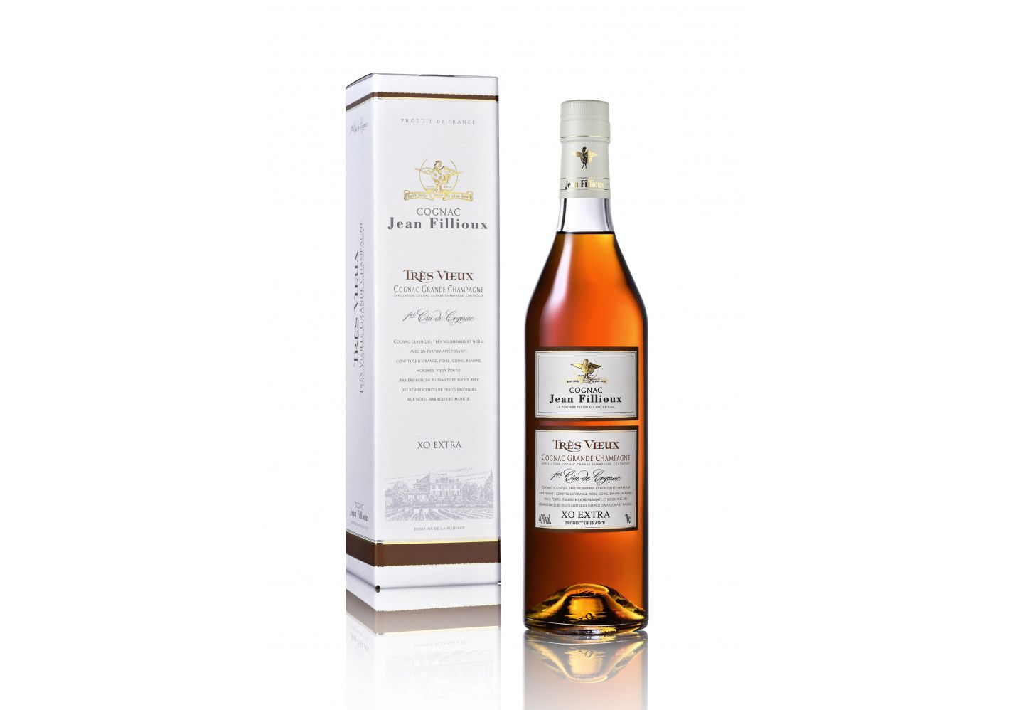 JEAN FILLIOUX TRES VIEUX COGNAC GRAND CHAMPAGNE XO EXTRA FRANCE 750ML Spirits