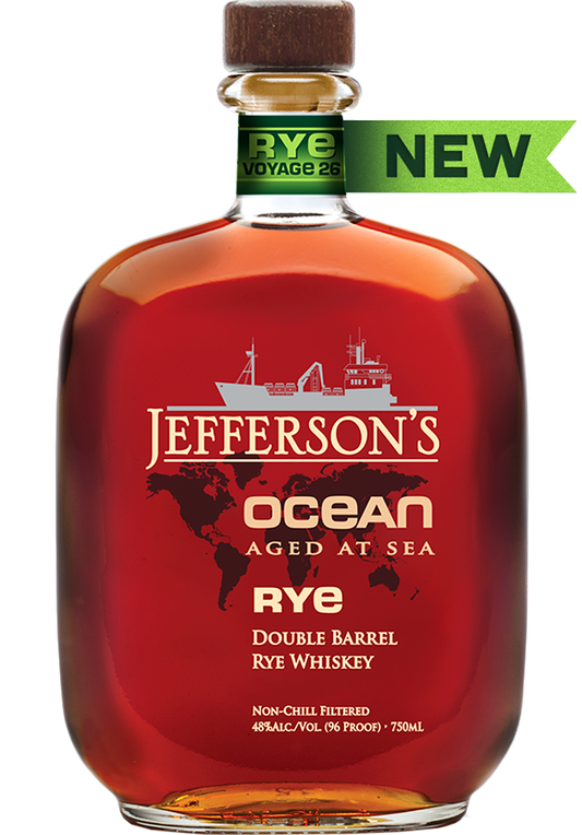 JEFFERSON WHISKEY RYE OCEAN AGED AT SEA DOUBLE BARREL KENTUCKY 750ML Spirits